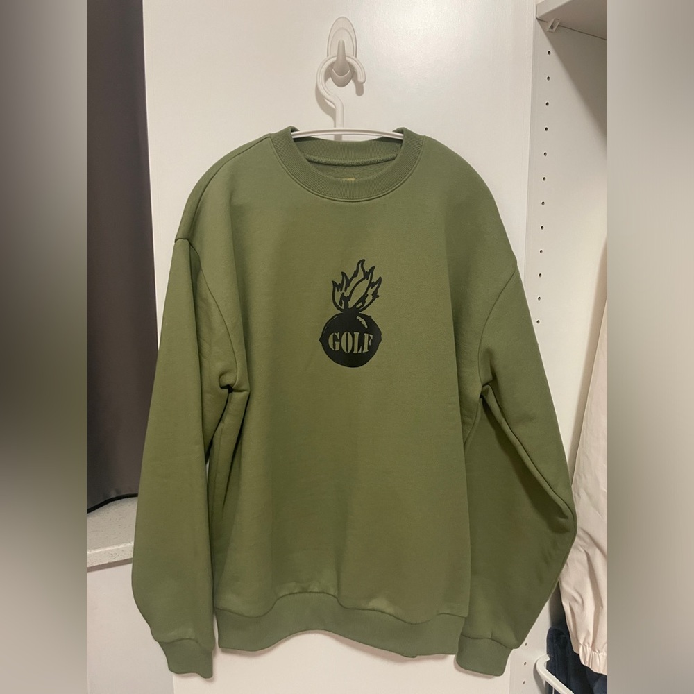 COPY - New Golf Wang bomb crewneck green sweater S fall/winter 2023